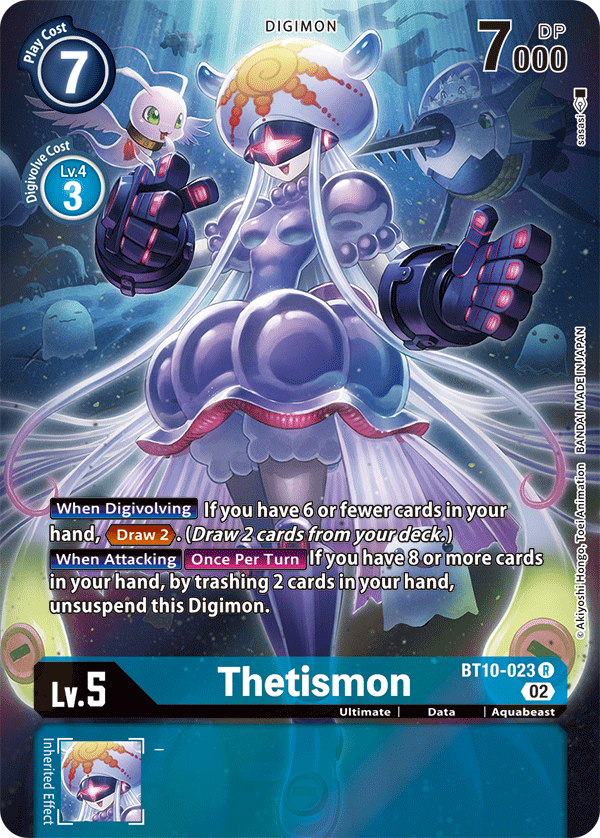 Thetismon [BT10-023] (Arte alternativo) [Encuentro Xros] 