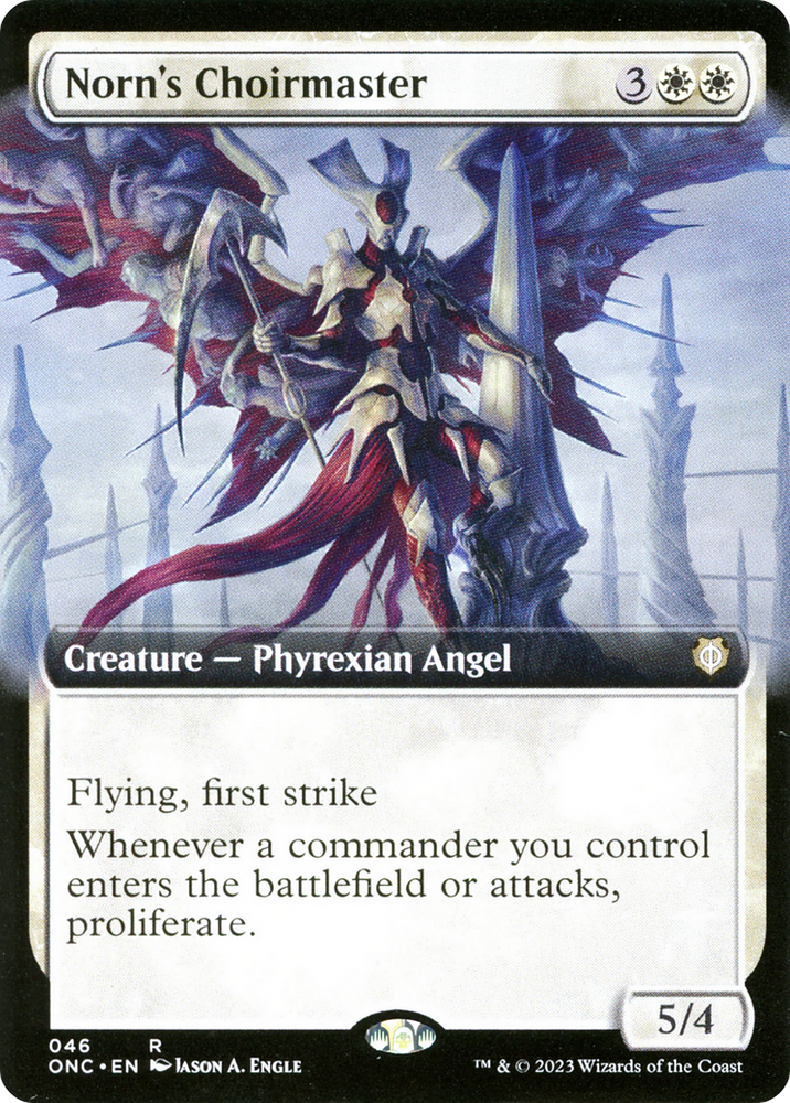 Maestro del coro de Norn (arte extendido) [Phyrexia: Todos serán un solo comandante] 