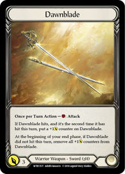Dawnblade // Rhinar, Reckless Rampage [WTR115 // WTR001] (Bienvenido a Rathe Unlimited) 