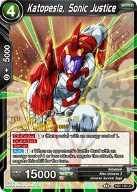 Katopesla, Sonic Justice (Torneo Draft del Divino Multiverso) (DB2-148) [Tarjetas de promoción del torneo] 