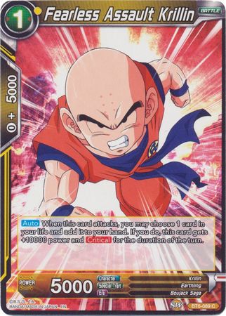 Krillin de asalto intrépido (reimpresión) (BT6-089) [Aumento de evolución de batalla] 
