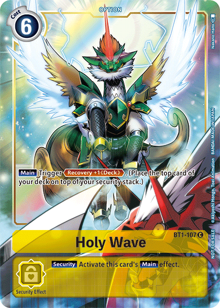 Holy Wave [BT1-107] (Dash Pack) [Promociones especiales de lanzamiento Ver.1.5] 