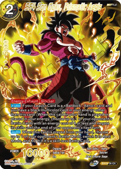 SS4 Son Goku, Prismatic Aegis (EX19-36) [Conjunto especial de aniversario 2021] 