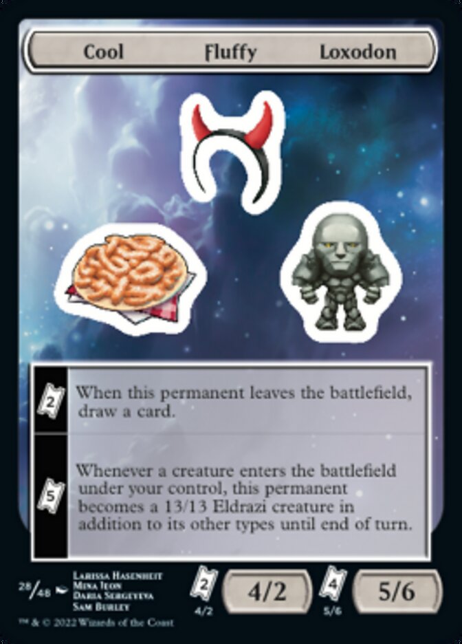 Cool Fluffy Loxodon [Pegatinas de Unfinity] 