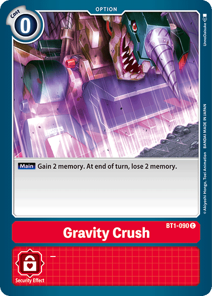 Gravity Crush [BT1-090] [Lanzamiento de refuerzo especial Ver.1.0] 