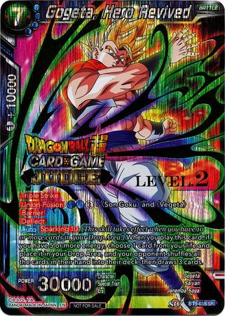 Gogeta, héroe revivido (Nivel 2) (BT5-038) [Tarjetas de promoción de juez] 