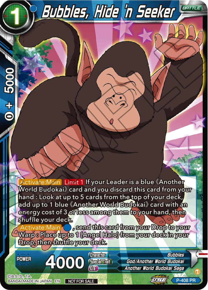 Bubbles, Hide 'n Seeker (Paquete de torneos de la serie Zenkai Vol.1) (P-408) [Tarjetas de promoción de torneos] 