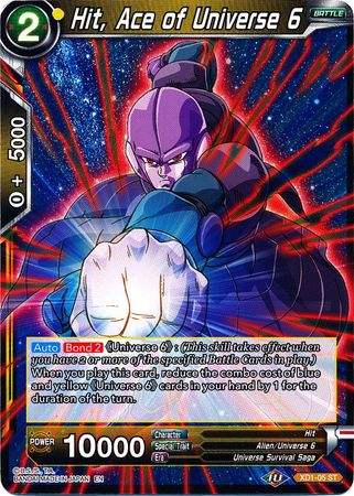 Hit, Ace of Universe 6 (XD1-05) [Asalto de los Saiyajin] 