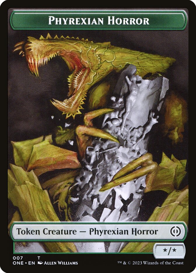 Duende pirexiano // Ficha de doble cara de terror pirexiano [Phyrexia: todas serán unas fichas] 