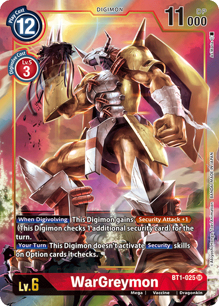 WarGreymon [BT1-025] (Arte alternativo) [Lanzamiento de refuerzo especial Ver.1.0] 