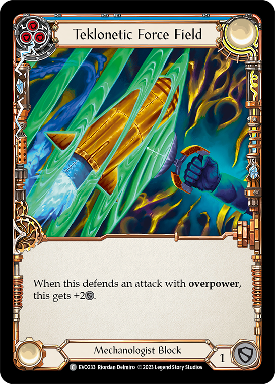 Campo de fuerza teklonetic (azul) [EVO233] (luces brillantes) 