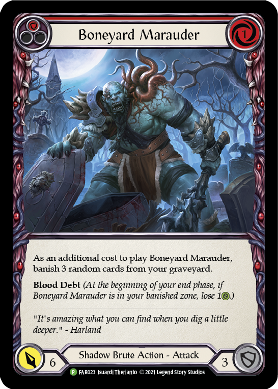 Boneyard Marauder (rojo) [FAB023] (Promoción) Lámina arcoíris 