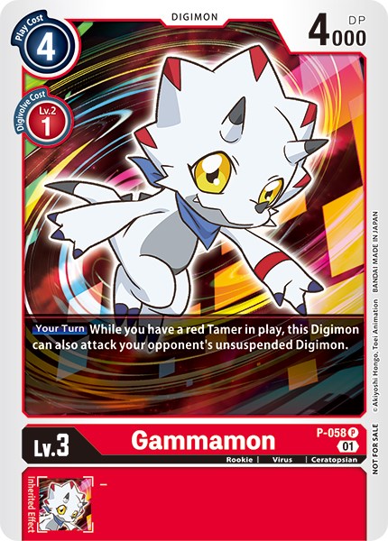 Gammamon [P-058] (Torneo de prelanzamiento de New Awakening) [Promociones de prelanzamiento de New Awakening] 
