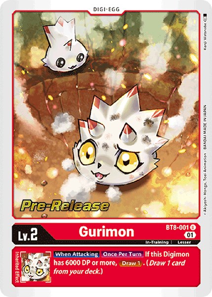 Gurimon [BT8-001] [Nuevas tarjetas de prelanzamiento del Despertar] 