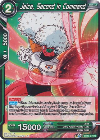 Jeice, segundo al mando (BT10-079) [Rise of the Unison Warrior 2.a edición] 