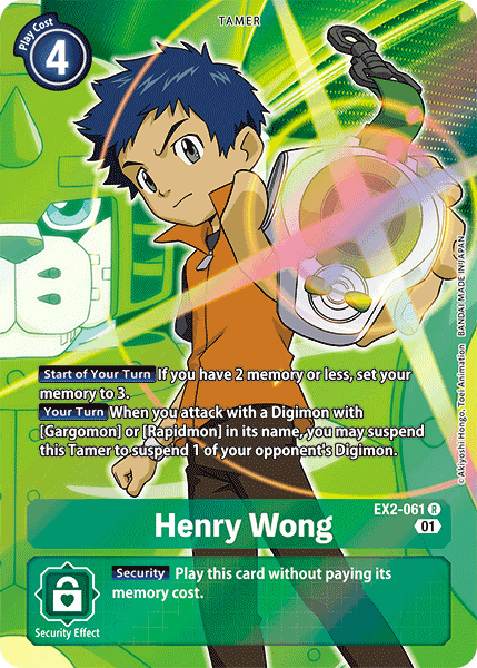 Henry Wong [EX2-061] (Arte alternativo) [Peligro digital] 