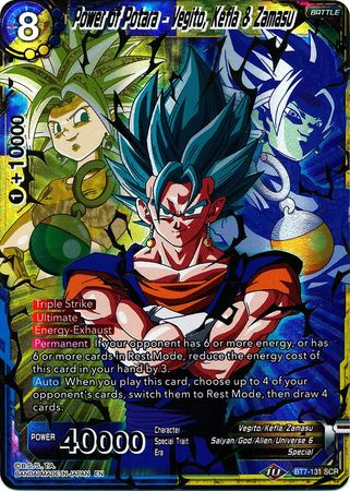 Poder de Potara - Vegito, Kefla y Zamasu (BT7-131) [Asalto de los Saiyajin] 