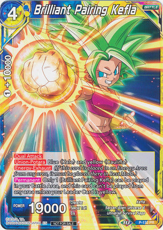 Emparejamiento brillante Kefla (Torneo de tienda: Asalto de los Saiyajin) (P-132) [Tarjetas de promoción] 