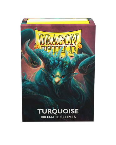 Dragon Shield: Fundas artísticas estándar de 100 ct - Turquesa (Mate) 