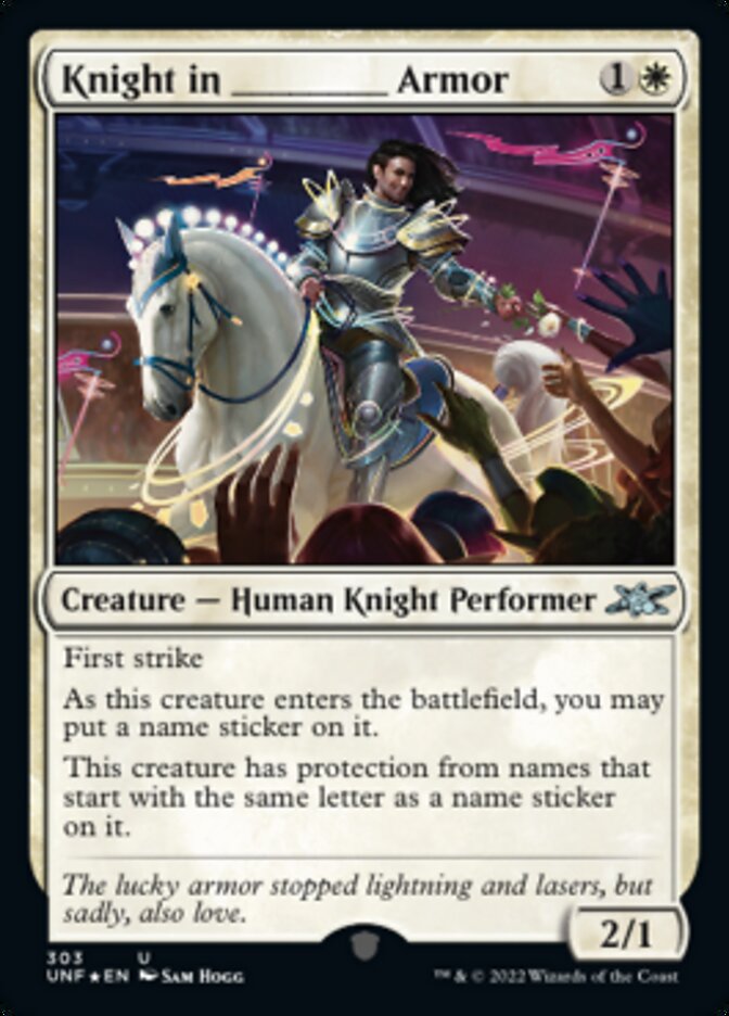 Caballero con armadura _____ (Galaxy Foil) [Unfinity] 