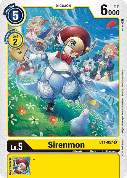 Sirenmon [BT1-057] (Paquete ganador Doble Diamante) [Lanzamiento de promociones especiales de refuerzo] 