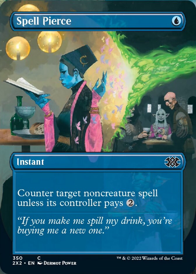 Spell Pierce (arte alternativo sin fronteras) [Double Masters 2022] 