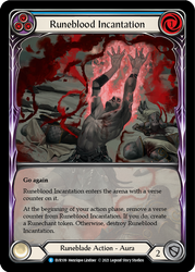 Runeblood Incantation (Azul) [EVR109] (Everfest) 1.ª edición Lámina de arco iris de arte extendido 