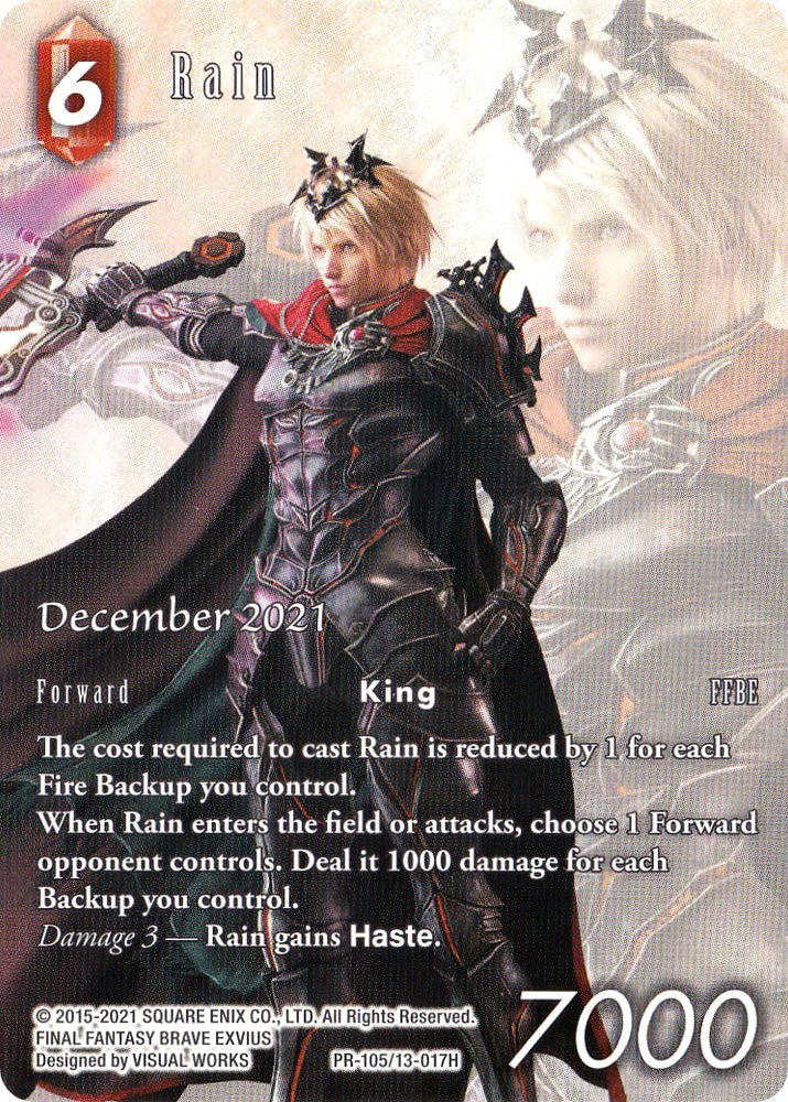 Lluvia (diciembre 2021) [Tarjetas promocionales Opus XIII] 