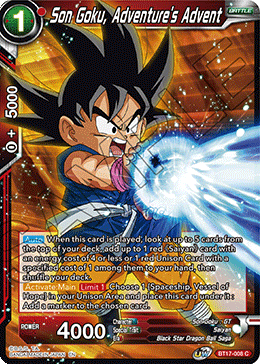 Son Goku, El advenimiento de la aventura (BT17-008) [Ultimate Squad] 