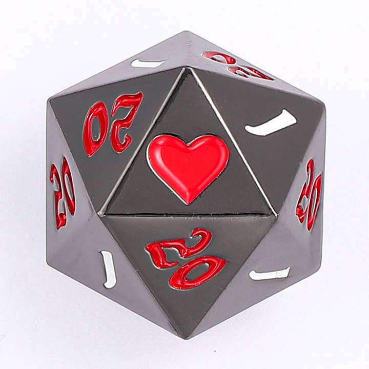 Critical Single D20 - Gunmetal