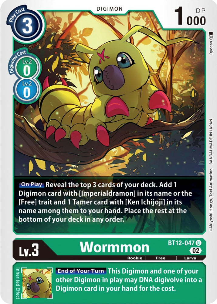 Wormmon [BT12-047] [A través del tiempo] 