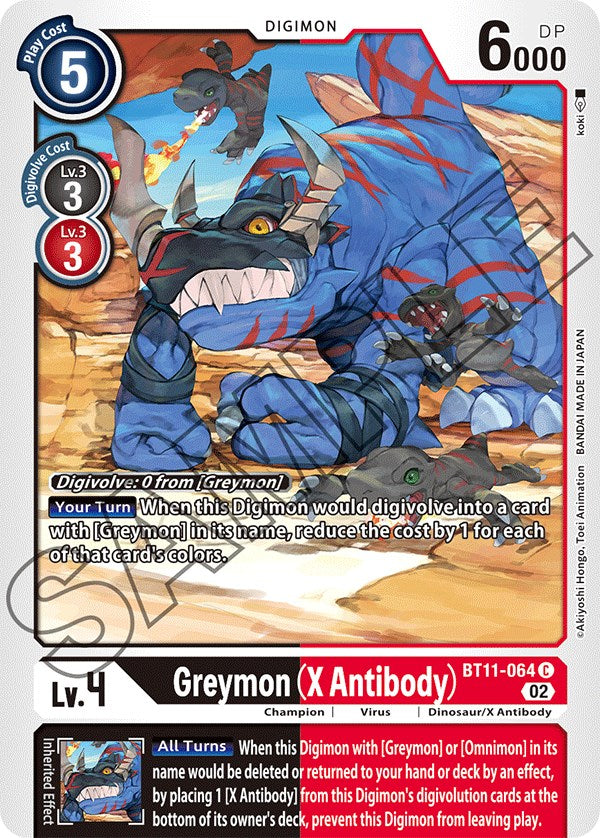 Greymon (Anticuerpo X) [BT11-064] [Fase dimensional] 