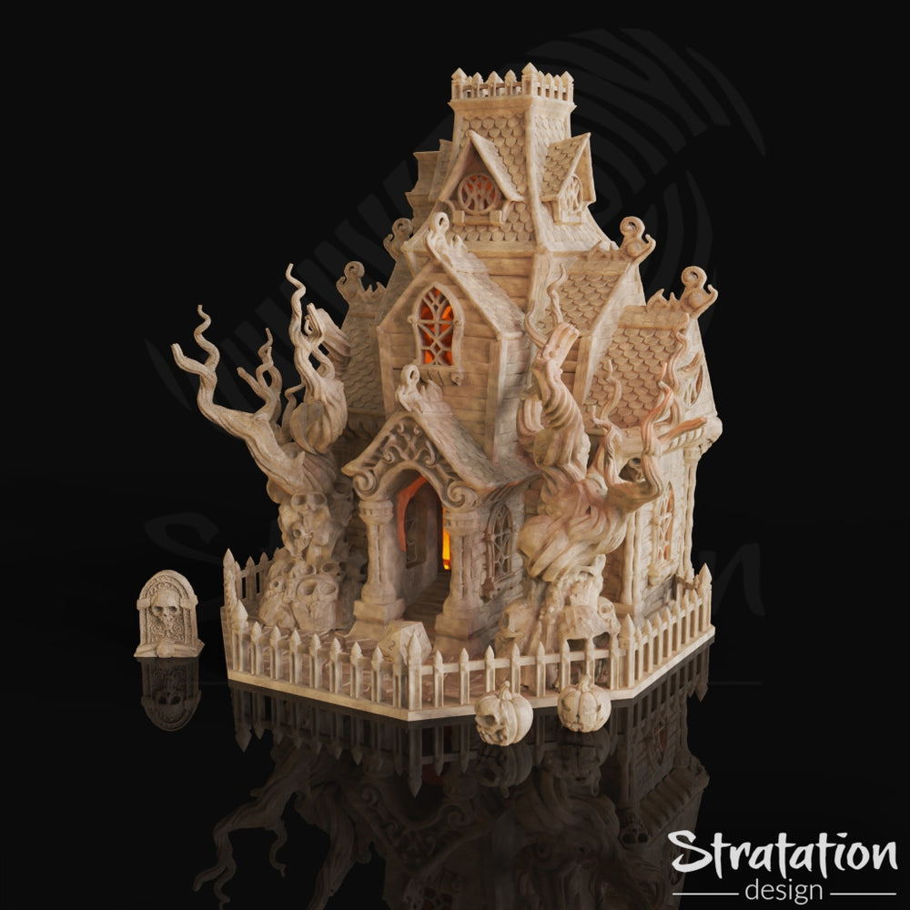 3D Printed Haunted House Dice Tower