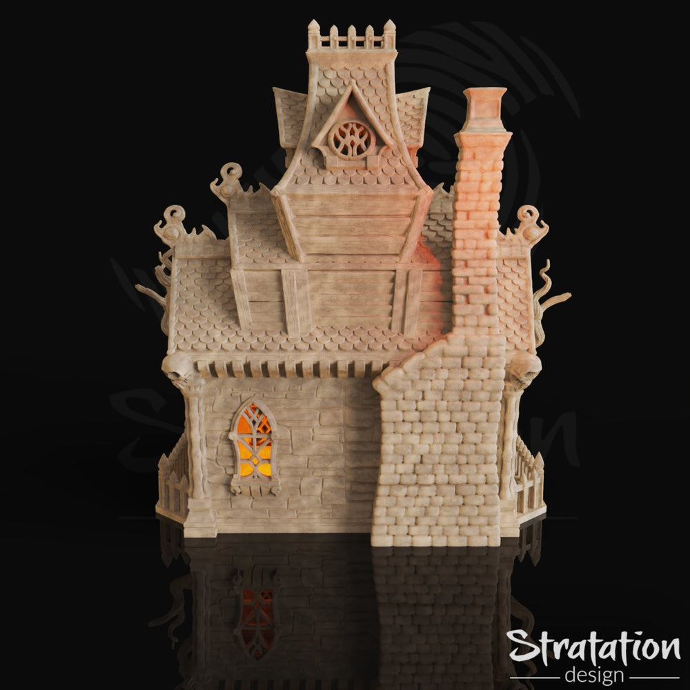 3D Printed Haunted House Dice Tower