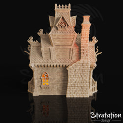 3D Printed Haunted House Dice Tower