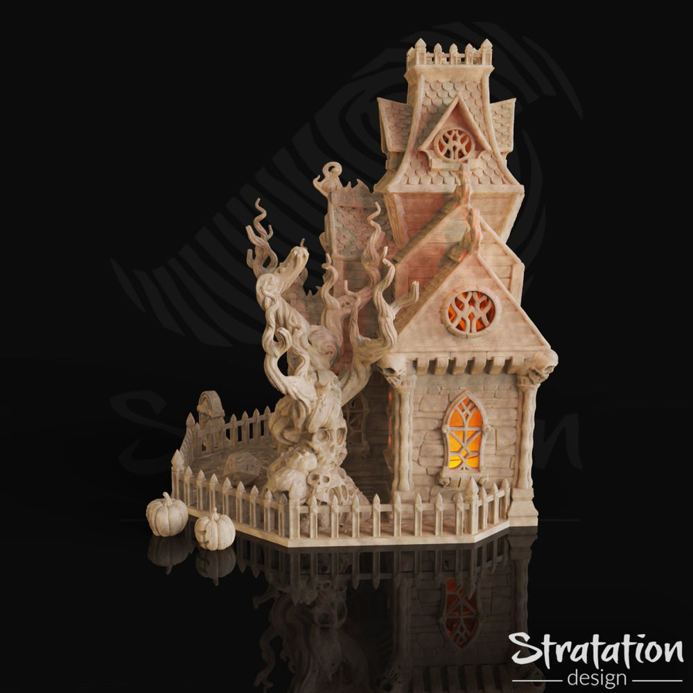 3D Printed Haunted House Dice Tower