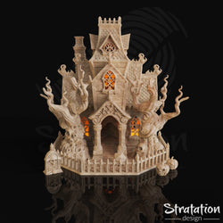 3D Printed Haunted House Dice Tower