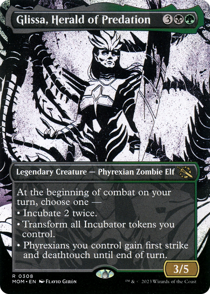 Glissa, Heraldo de la Predación (Showcase Planar Booster Fun) [Marcha de la Máquina] 