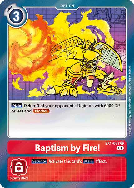 ¡Bautismo de Fuego! [EX1-067] [Colección Clásica] 