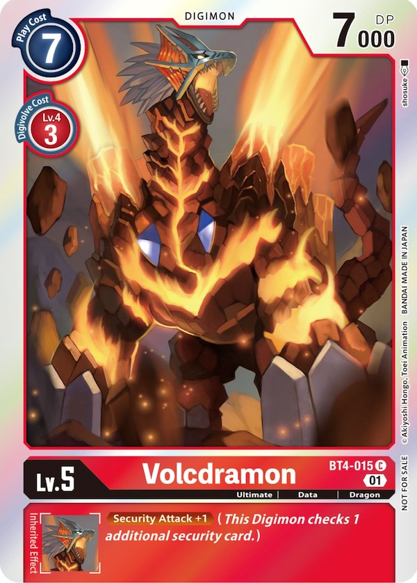 Volcdramon [BT4-015] (Paquete de entrada especial ST-11) [Grandes promociones de leyenda] 