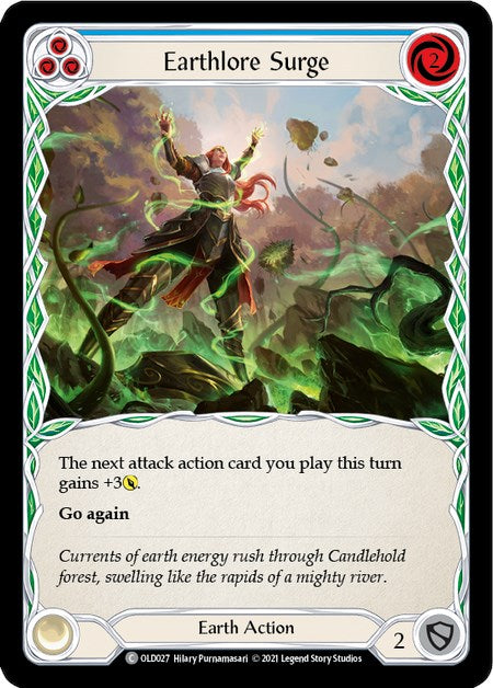 Earthlore Surge (Azul) [OLD027] (Tales of Aria Oldhim Blitz Deck) 1.ª edición Normal 