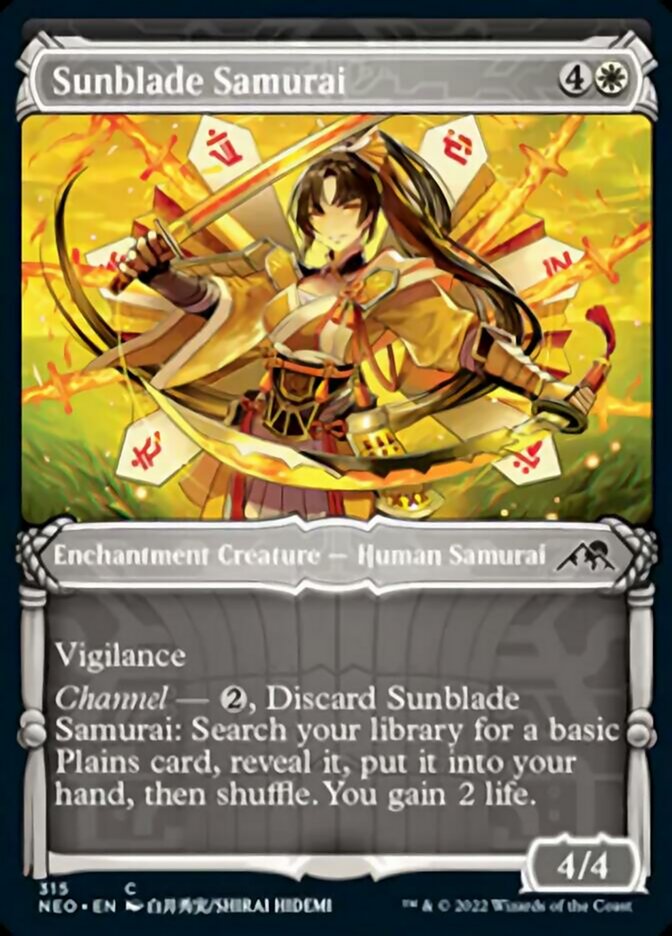 Sunblade Samurai (Showcase Samurai) [Kamigawa: Dinastía de neón] 