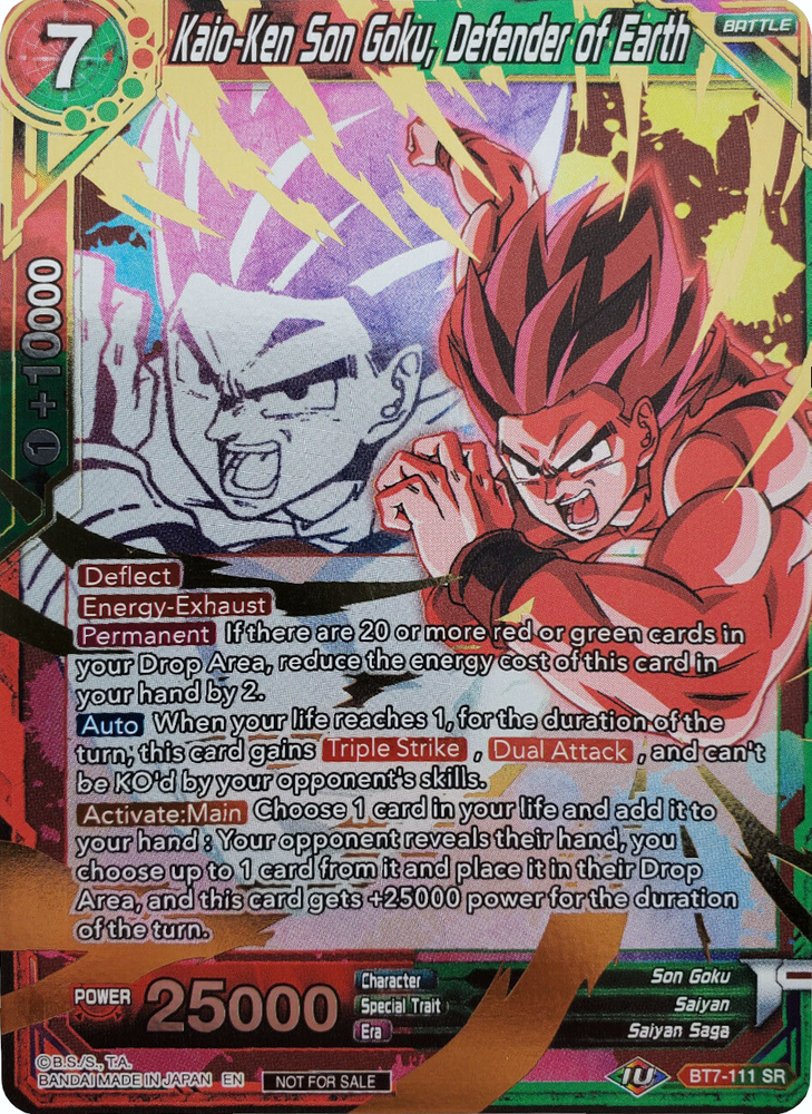 Kaio-Ken Son Goku, Defensor de la Tierra (Paquete de eventos 4) (BT7-111) [Tarjetas de promoción] 