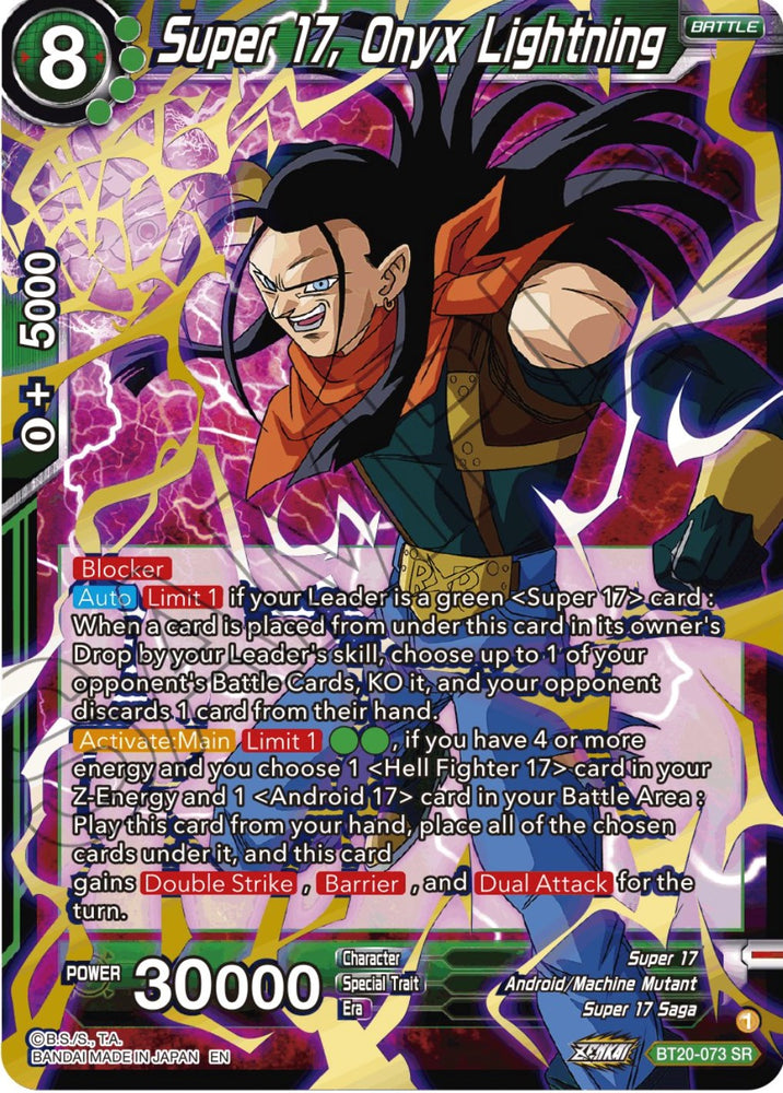 Super 17, Onyx Lightning (BT20-073) [Poder absorbido] 