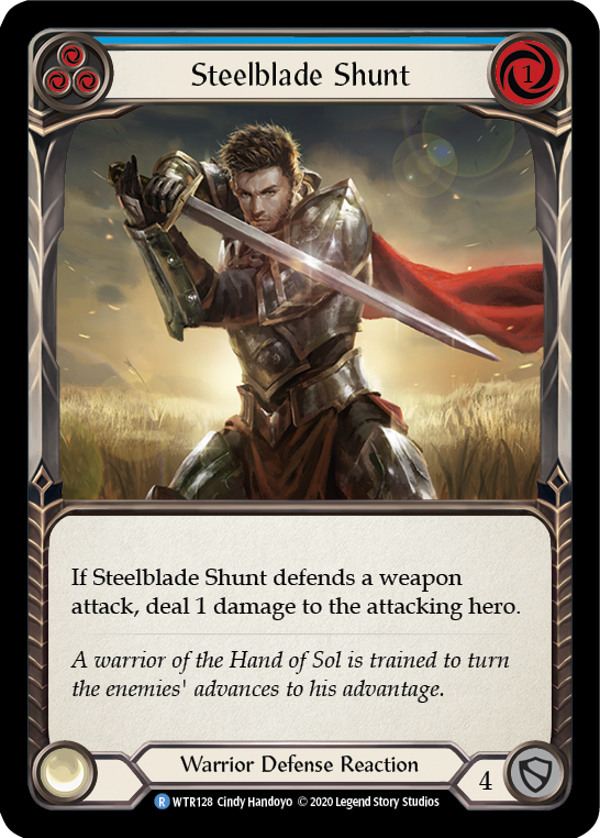 Steelblade Shunt (Azul) [U-WTR128] (Bienvenido a Rathe Unlimited) Lámina arcoíris ilimitada 