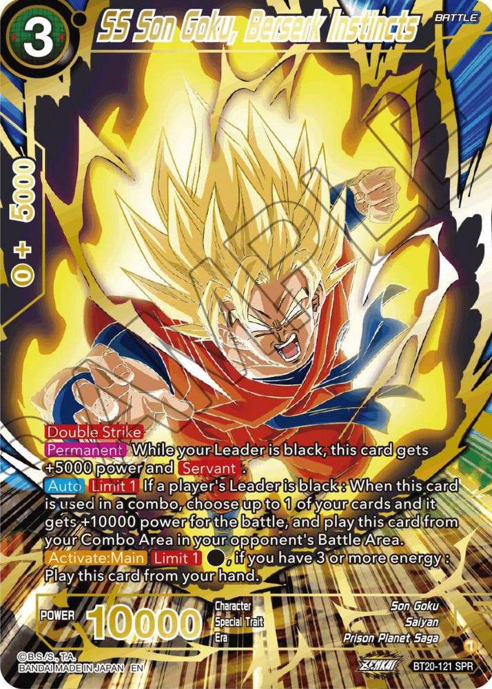 SS Son Goku, Berserk Instincts (SPR) (BT20-121) [Poder absorbido] 