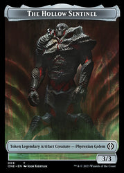Ácaro pirexiano (011) // La ficha de doble cara del centinela hueco [Phyrexia: todas las fichas serán una] 