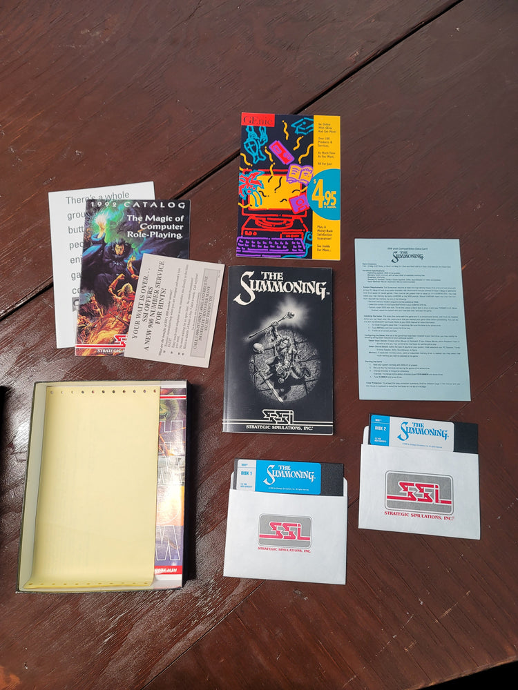 The Summoning (PC ; 5.25 floppy disk)