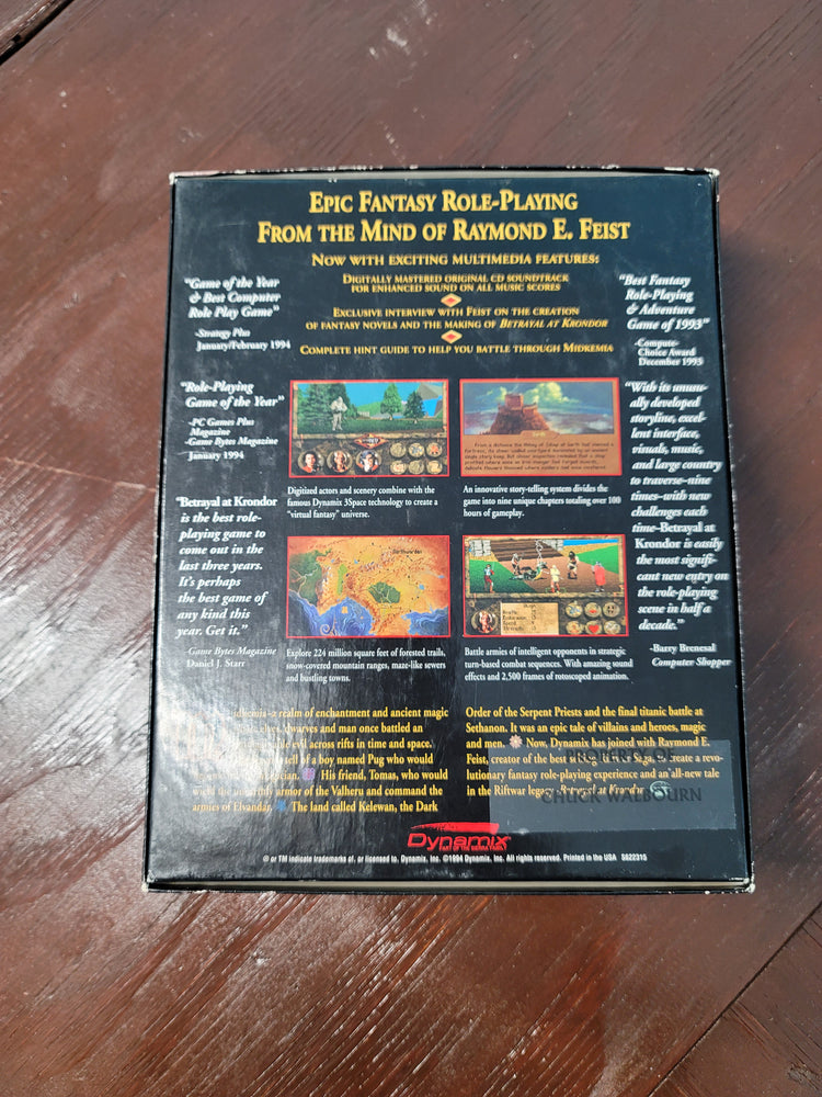 Betrayal at Krondor [CD-ROM]