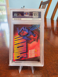 1994 MARVEL MASTERPIECES HOLOFOIL #8 SPIDER-MAN HOLOFOIL-SILVER